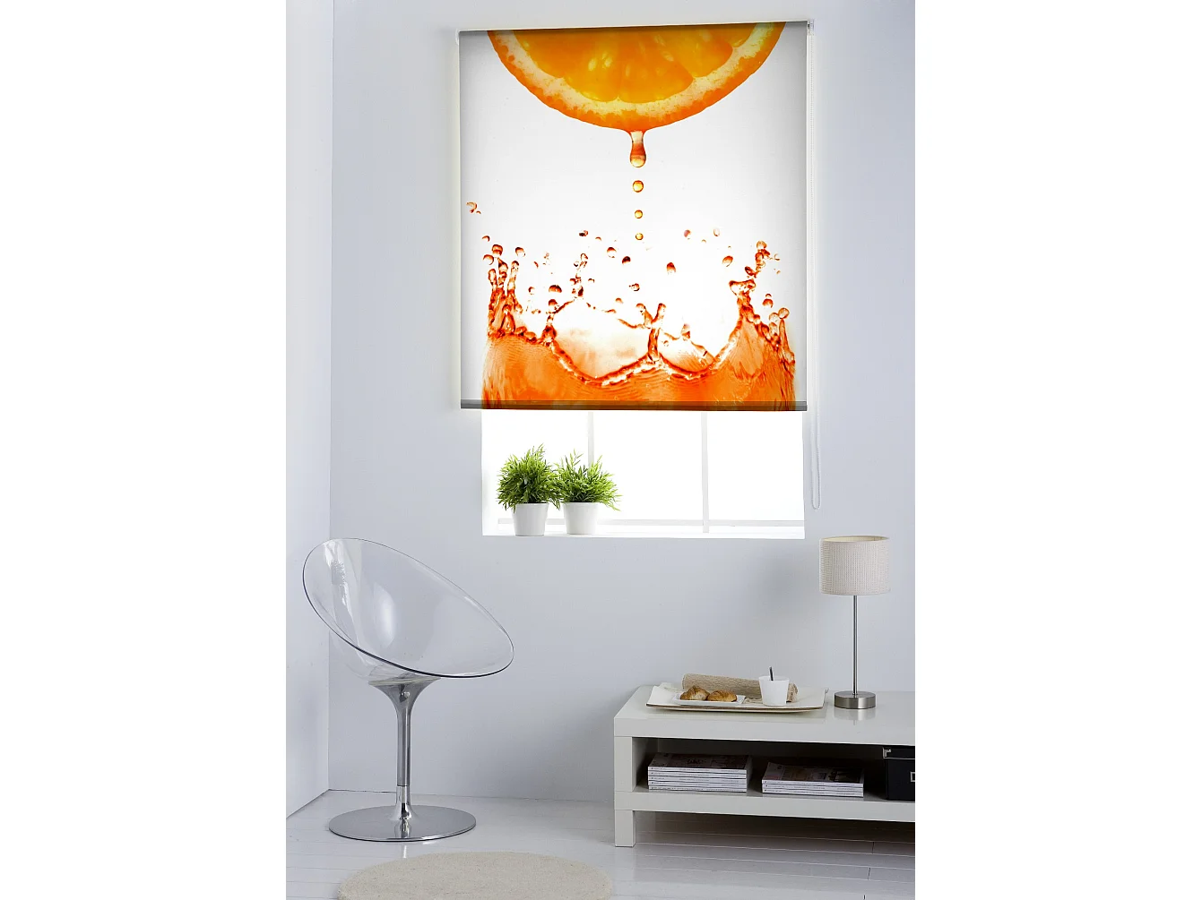 ESTORALIS | Estores Personalizados Easyfix de COCINA | 65 x 150 cm (Ancho por Alto) Tamaño de Tela 62 x 150 cm | Modelo C-3043 Color Unico