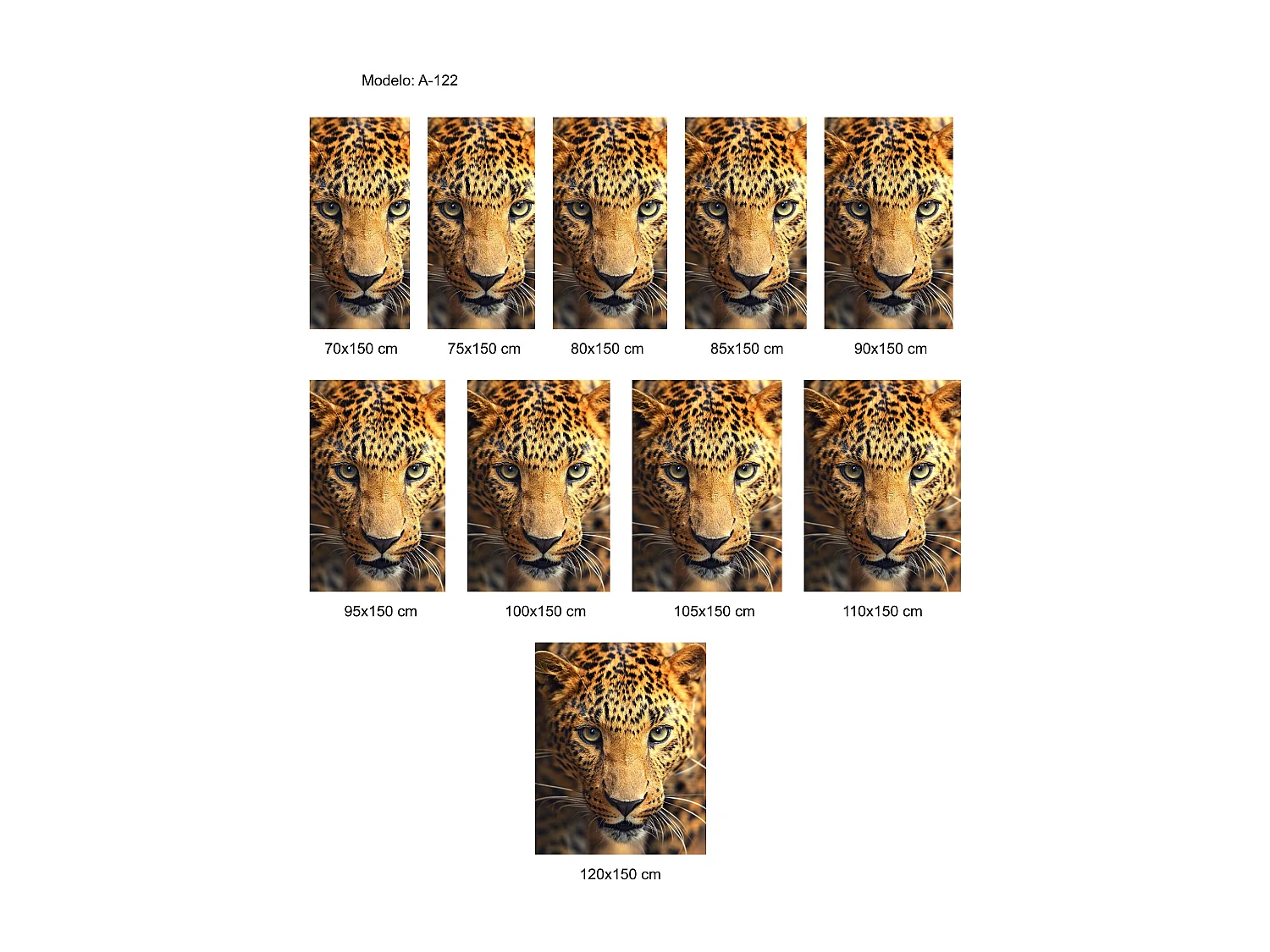 ESTORALIS | Estores Personalizados Easyfix ANIMALES  | 80 x 150 cm (Ancho por Alto) Tamaño de Tela 77 x 150 cm | Modelo A-122 Color Unico