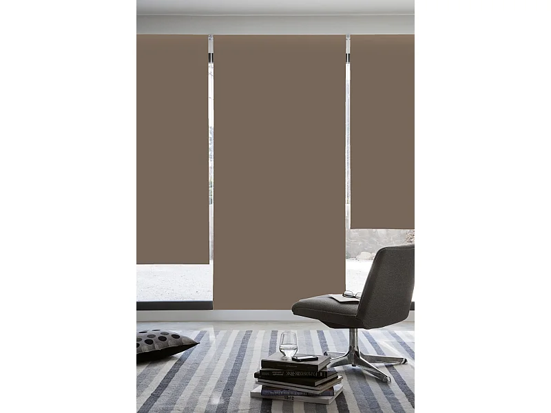 ESTORALIS | Estores Enrollables Opaco | 150 x 235 cm (Ancho por Alto) Tamaño de Tela 147 x 230 cm | Modelo DRACARYS Color Avellana