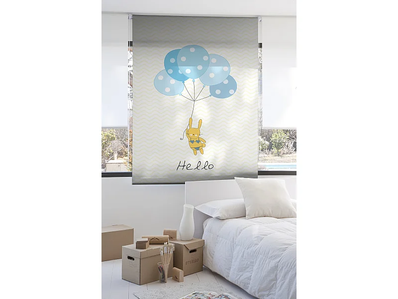 ESTORALIS | Estores Personalizados Easyfix INFANTILES | 65 x 150 cm (Ancho por Alto) Tamaño de Tela 62 x 150 cm | Modelo I-108 Color Unico