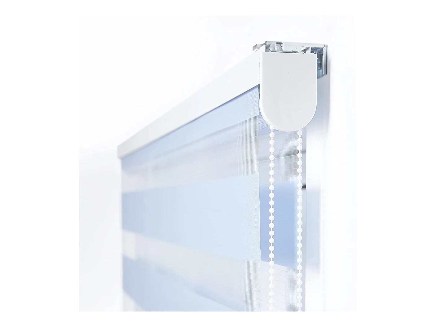 ESTORALIS | Estor Enrollable NOCHE y DIA | 105 x 180 cm (Ancho por Alto) Tamaño de Tela 102 x 175 cm | Modelo SHAE Color Celeste