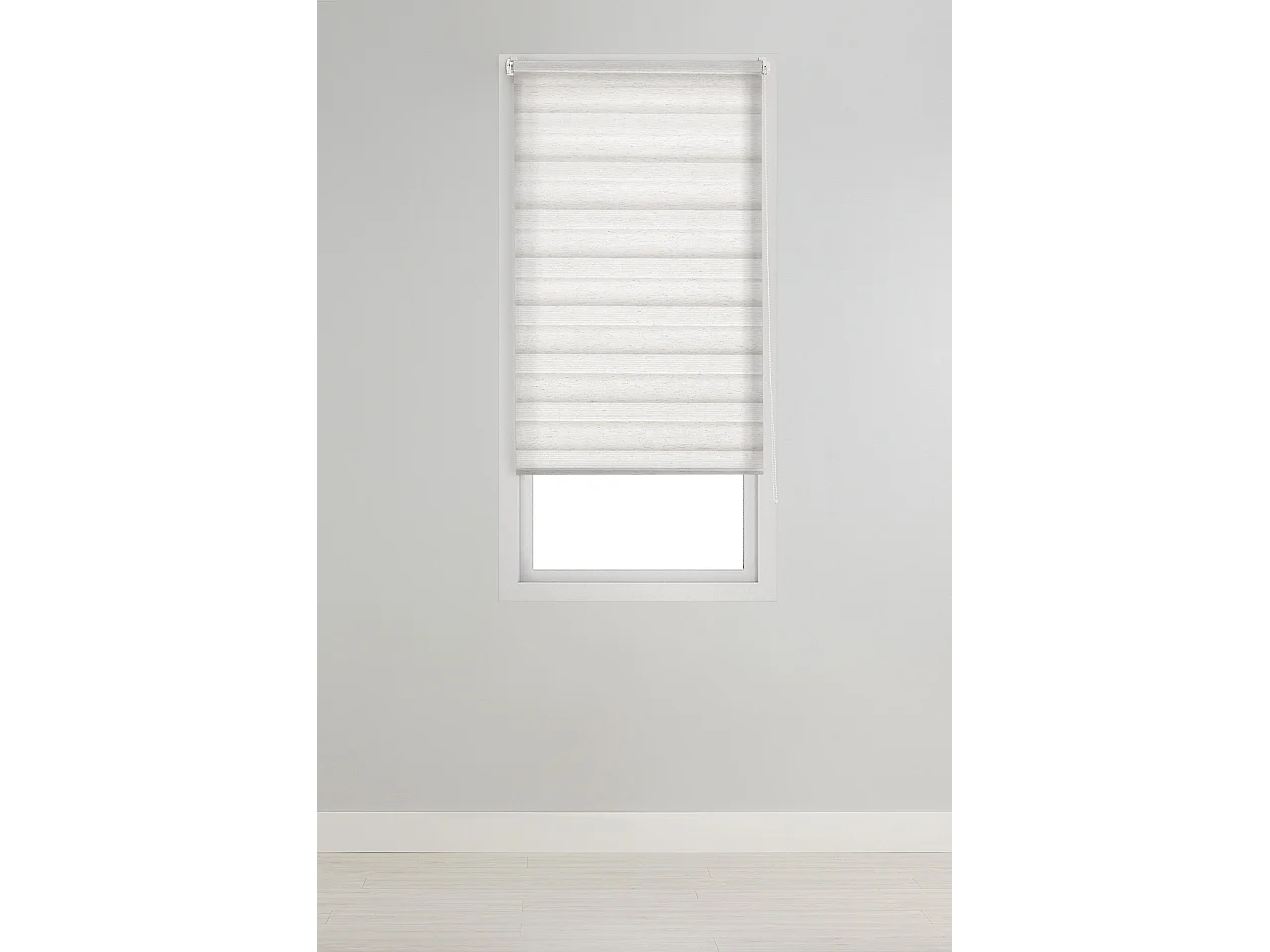 ESTORALIS | Estor Enrollable Noche y Día Easyfix  | 45 x 150 cm (Ancho por Alto) Tamaño de Tela 42 x 150 cm | Modelo VERAL Color Lino
