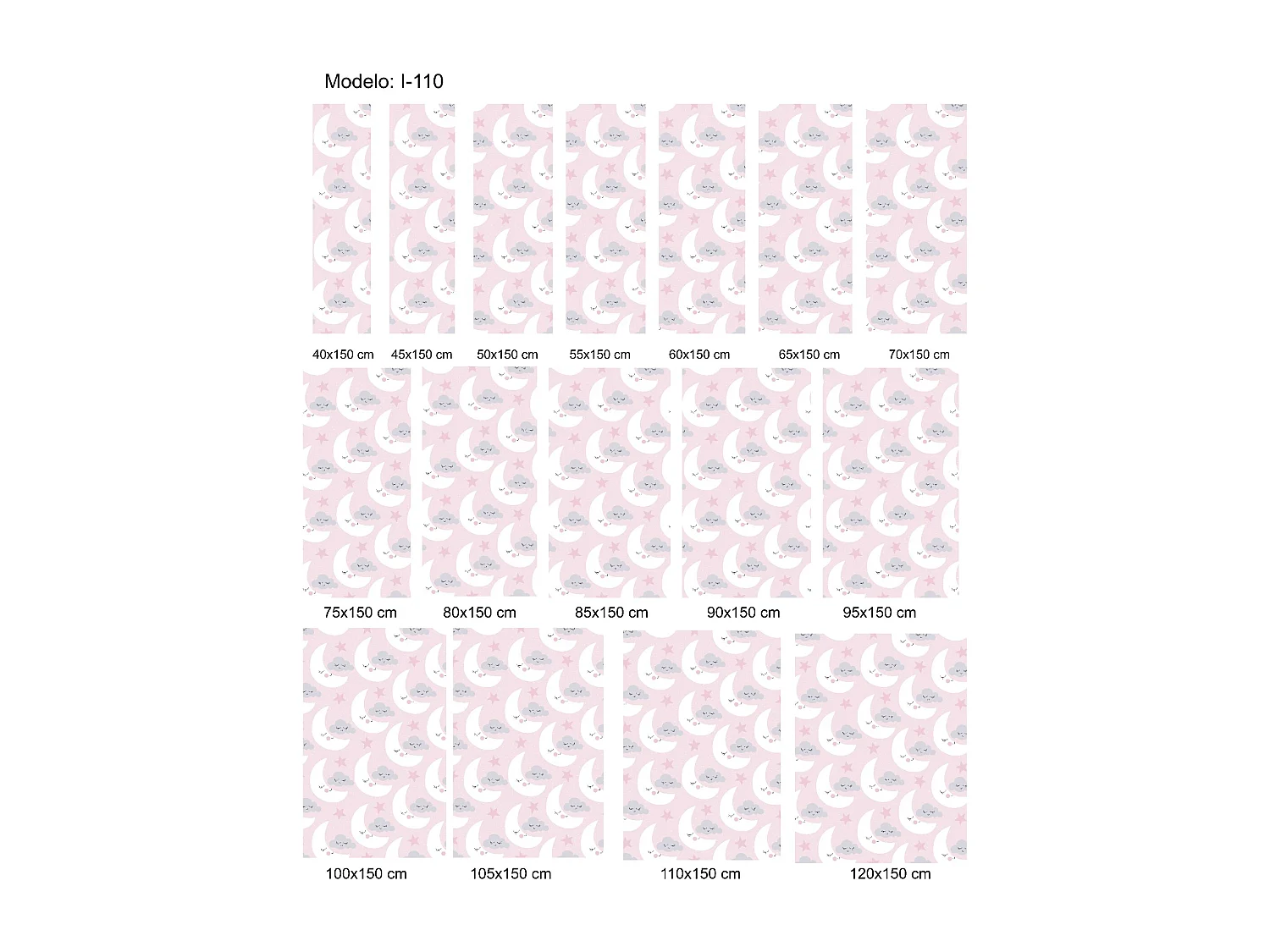 ESTORALIS | Estores Personalizados Easyfix INFANTILES | 65 x 150 cm (Ancho por Alto) Tamaño de Tela 62 x 150 cm | Modelo I-110 Color Unico