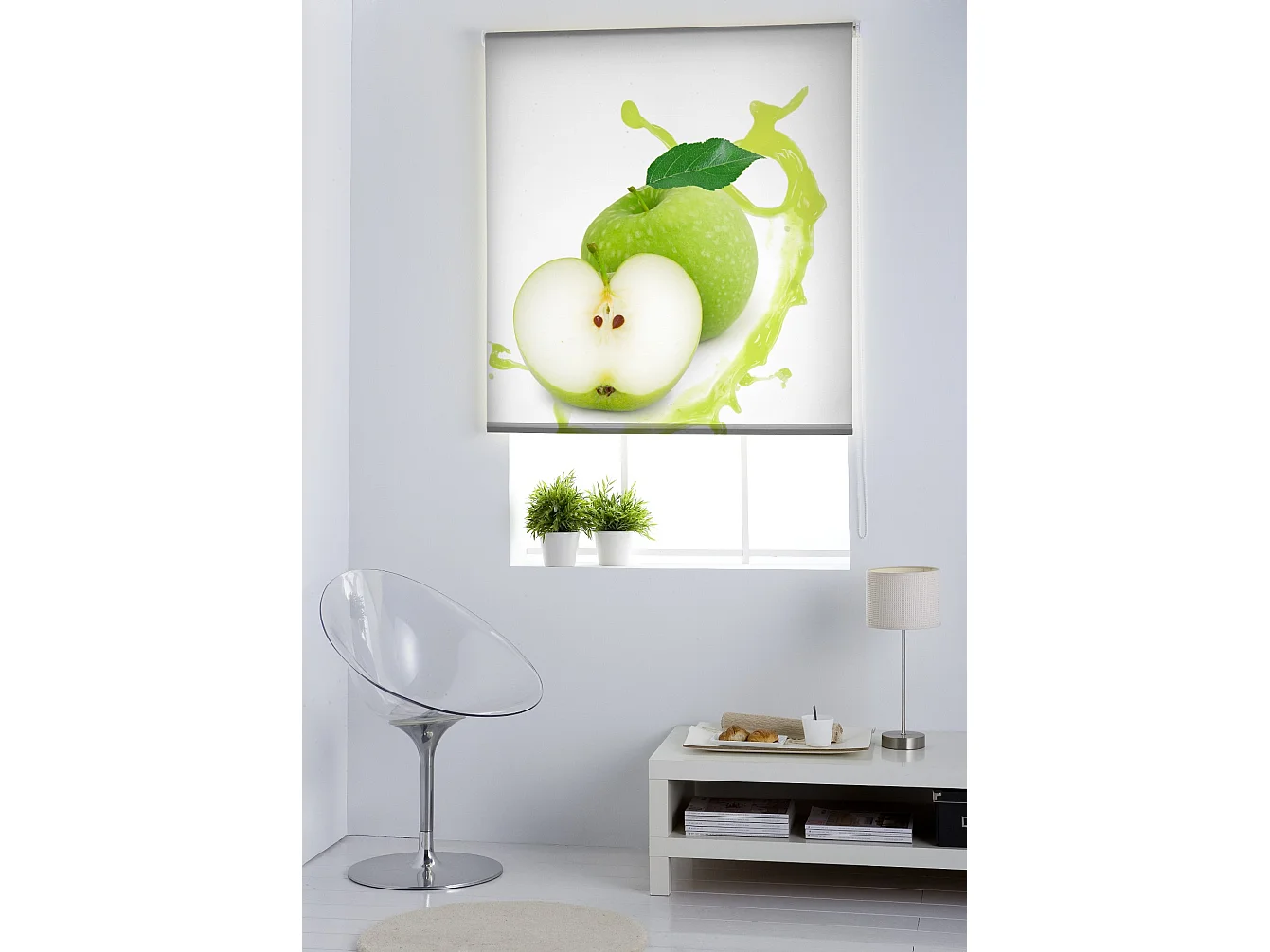 ESTORALIS | Estores Personalizados Easyfix de COCINA | 70 x 150 cm (Ancho por Alto) Tamaño de Tela 67 x 150 cm | Modelo C-1203 Color Unico