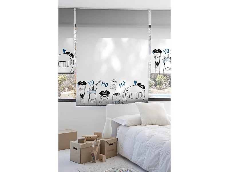 ESTORALIS | Estores Personalizados INFANTILES | 90 x 180 cm (Ancho por Alto) Tamaño de Tela 87 x 175 cm | Modelo I-2156 Color Unico