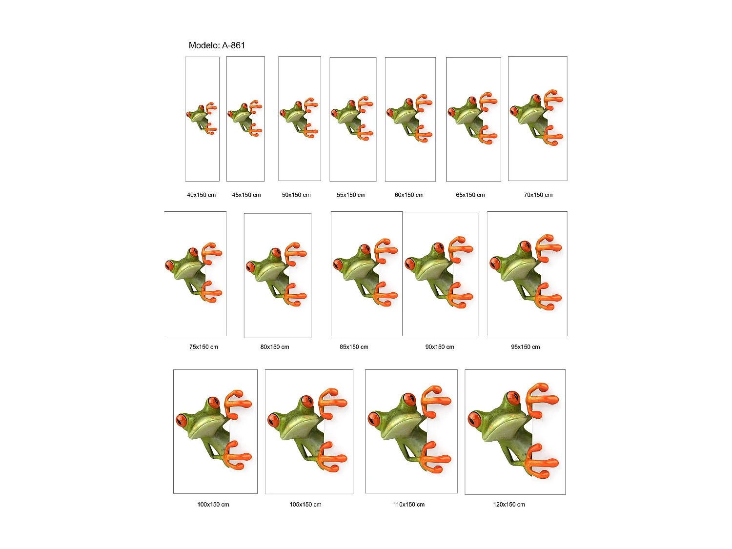 ESTORALIS | Estores Personalizados Easyfix ANIMALES  | 40 x 150 cm (Ancho por Alto) Tamaño de Tela 37 x 150 cm | Modelo A-861 Color Unico