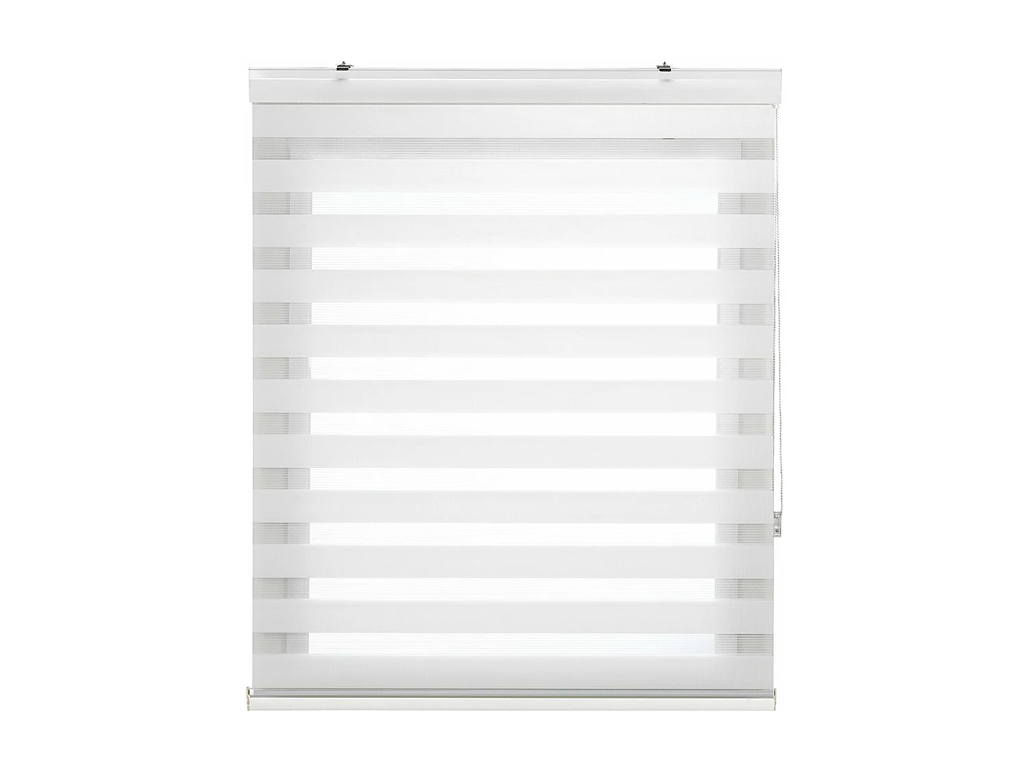 ESTORALIS | Estor Enrollable NOCHE y DIA | 170 x 255 cm (Ancho por Alto) Tamaño de Tela 167 x 250 cm | Modelo SANSA Color Blanco Roto