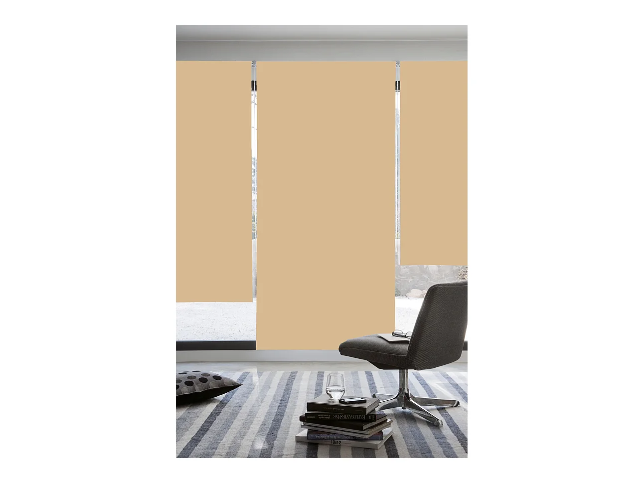 ESTORALIS | Estores Enrollables Opaco | 110 x 235 cm (Ancho por Alto) Tamaño de Tela 107 x 230 cm | Modelo DRACARYS Color Turron