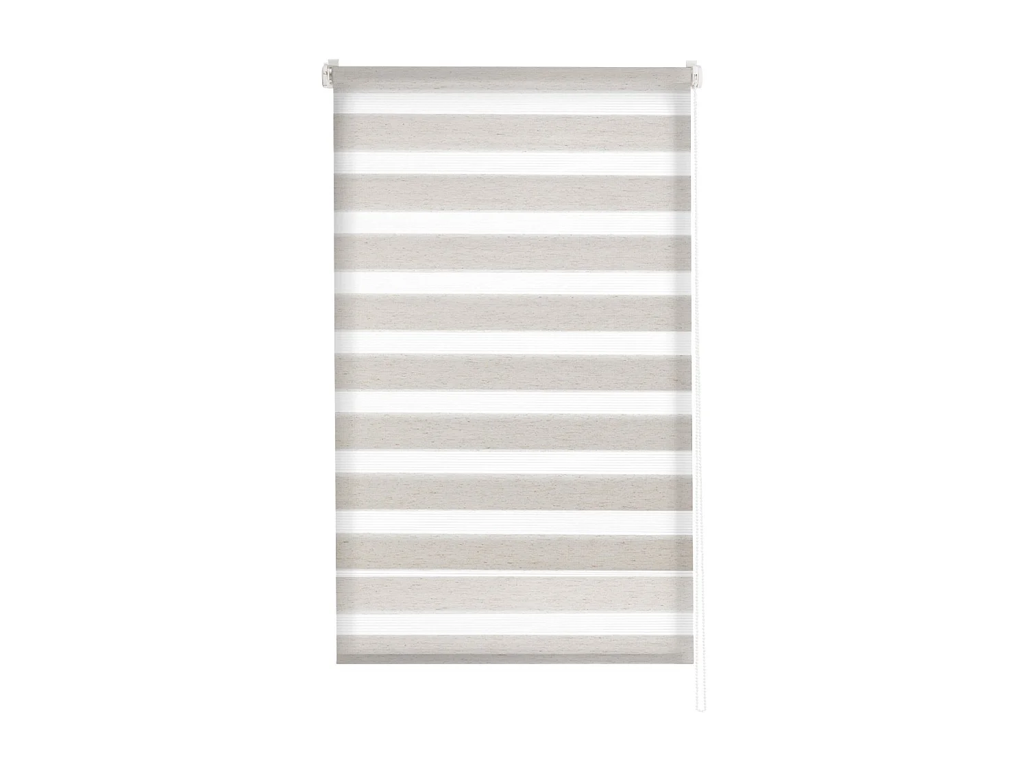 ESTORALIS | Estor Enrollable Noche y Día Easyfix  | 55 x 150 cm (Ancho por Alto) Tamaño de Tela 52 x 150 cm | Modelo VERAL Color Lino