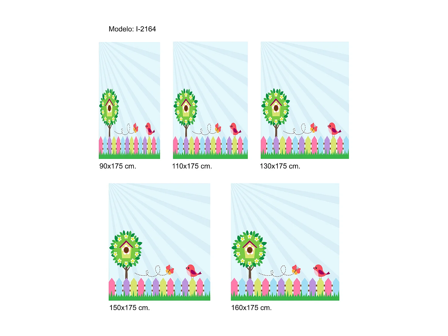 ESTORALIS | Estores Personalizados INFANTILES | 160 x 180 cm (Ancho por Alto) Tamaño de Tela 157 x 175 cm | Modelo I-2164 Color Unico