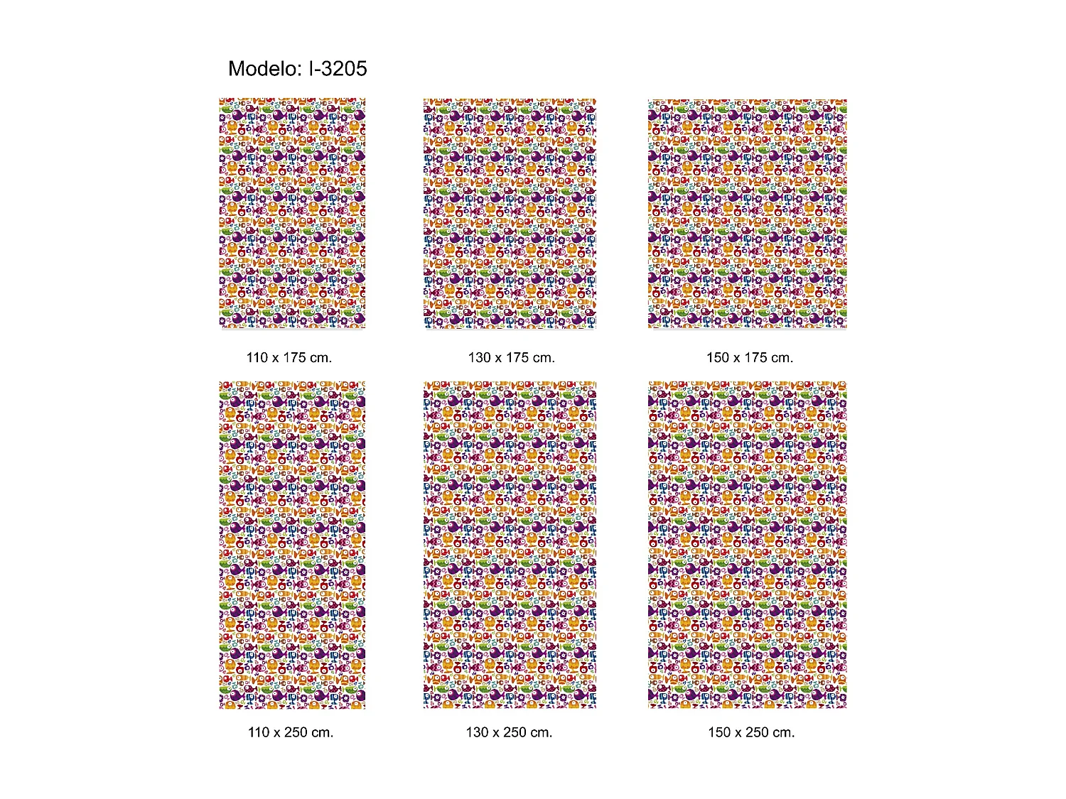 ESTORALIS | Estores Personalizados INFANTILES | 130 x 255 cm (Ancho por Alto) Tamaño de Tela 127 x 250 cm | Modelo I-3205 Color Unico