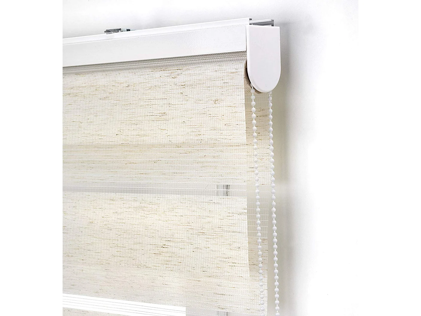 ESTORALIS | Estor Enrollable NOCHE y DIA | 145 x 180 cm (Ancho por Alto) Tamaño de Tela 142 x 175 cm | Modelo SHAE Color Lino