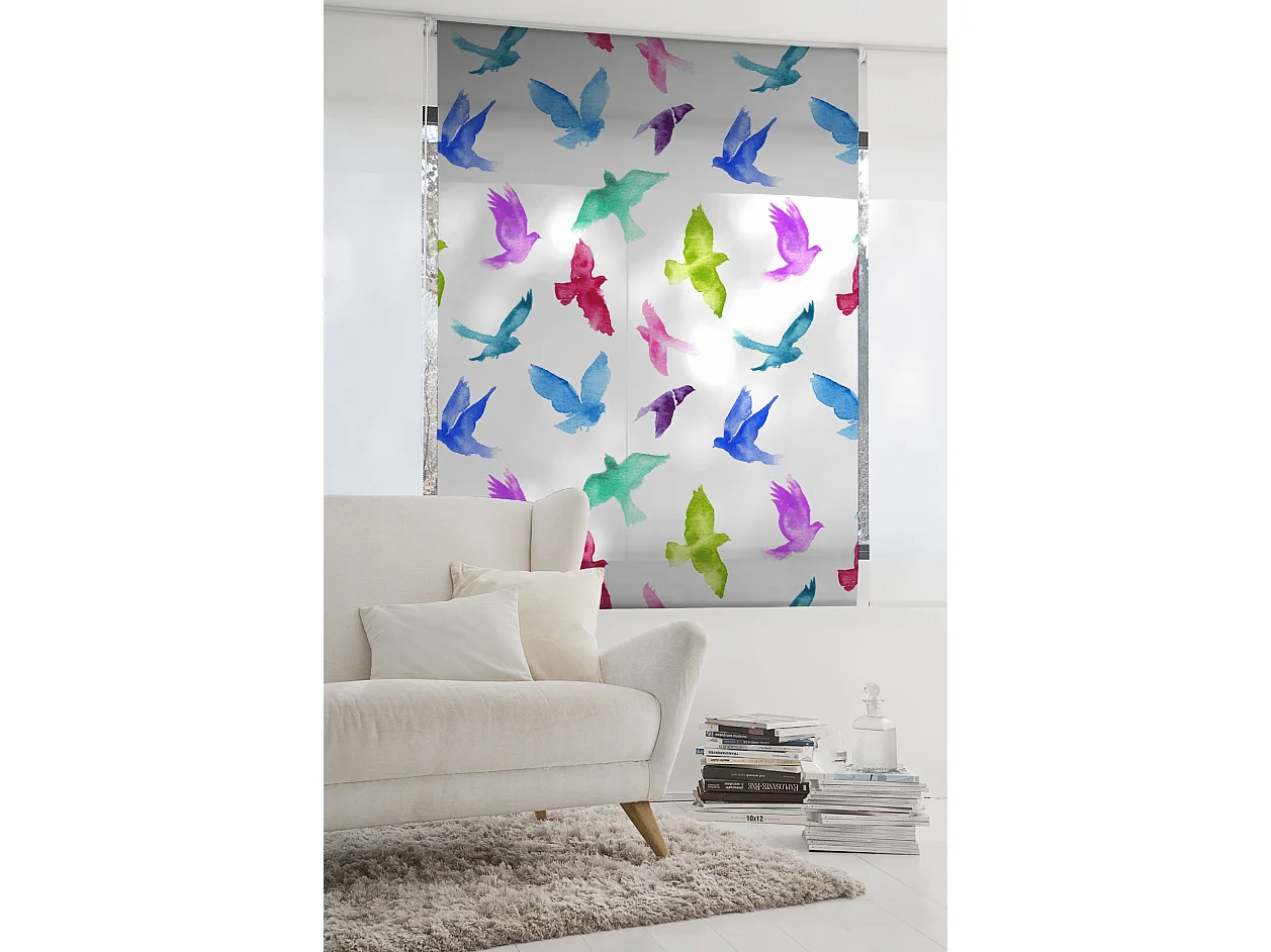 ESTORALIS | Estores Personalizados ANIMALES | 110 x 255 cm (Ancho por Alto) Tamaño de Tela 107 x 250 cm | Modelo A-3149 Color Unico