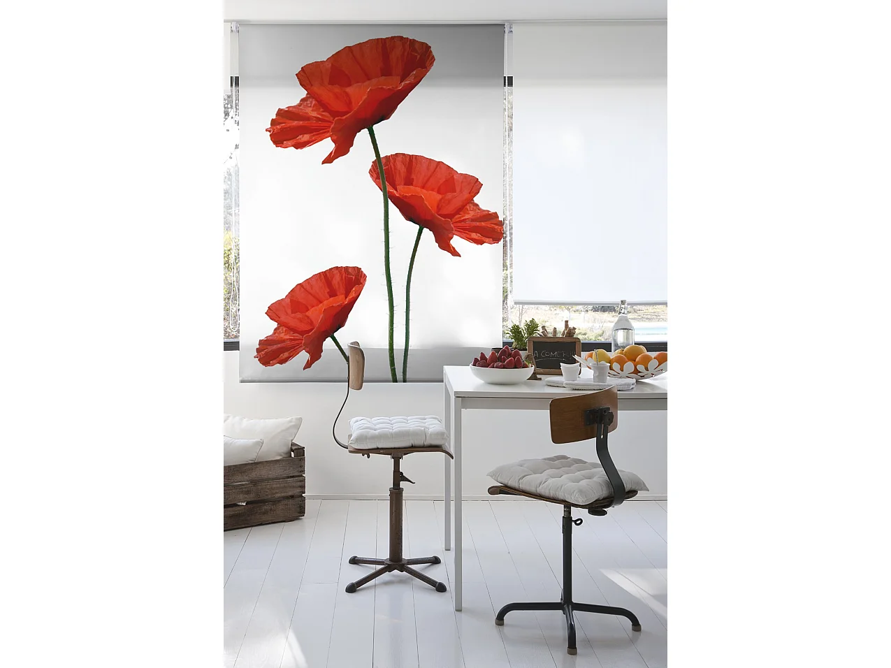 ESTORALIS | Estores Personalizados FLORES y PLANTAS  | 110 x 180 cm (Ancho por Alto) Tamaño de Tela 107 x 175 cm | Modelo F-1044 Color Unico