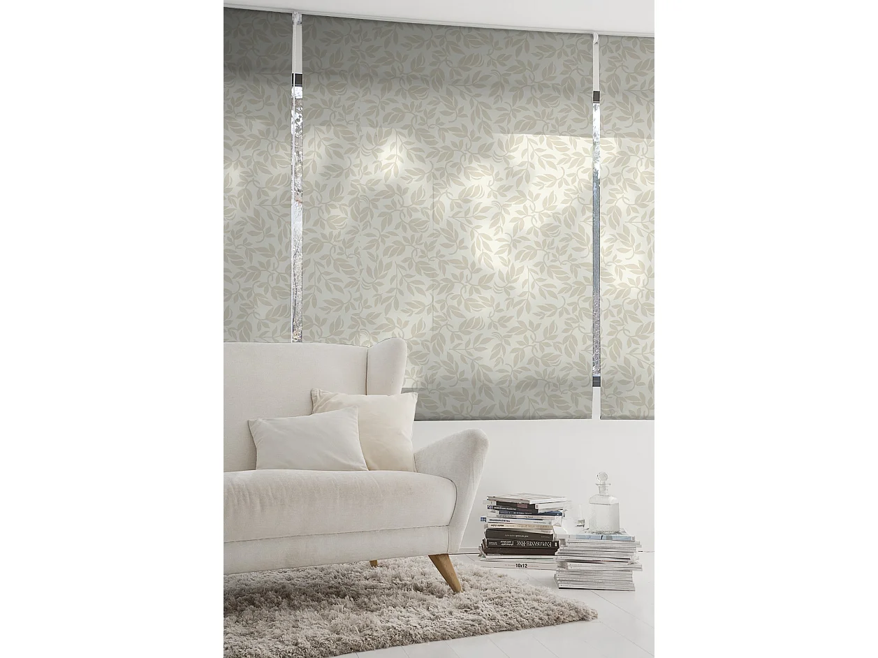 ESTORALIS | Estores Personalizados FLORES y PLANTAS  | 130 x 180 cm (Ancho por Alto) Tamaño de Tela 127 x 175 cm | Modelo F-1560 Color Unico