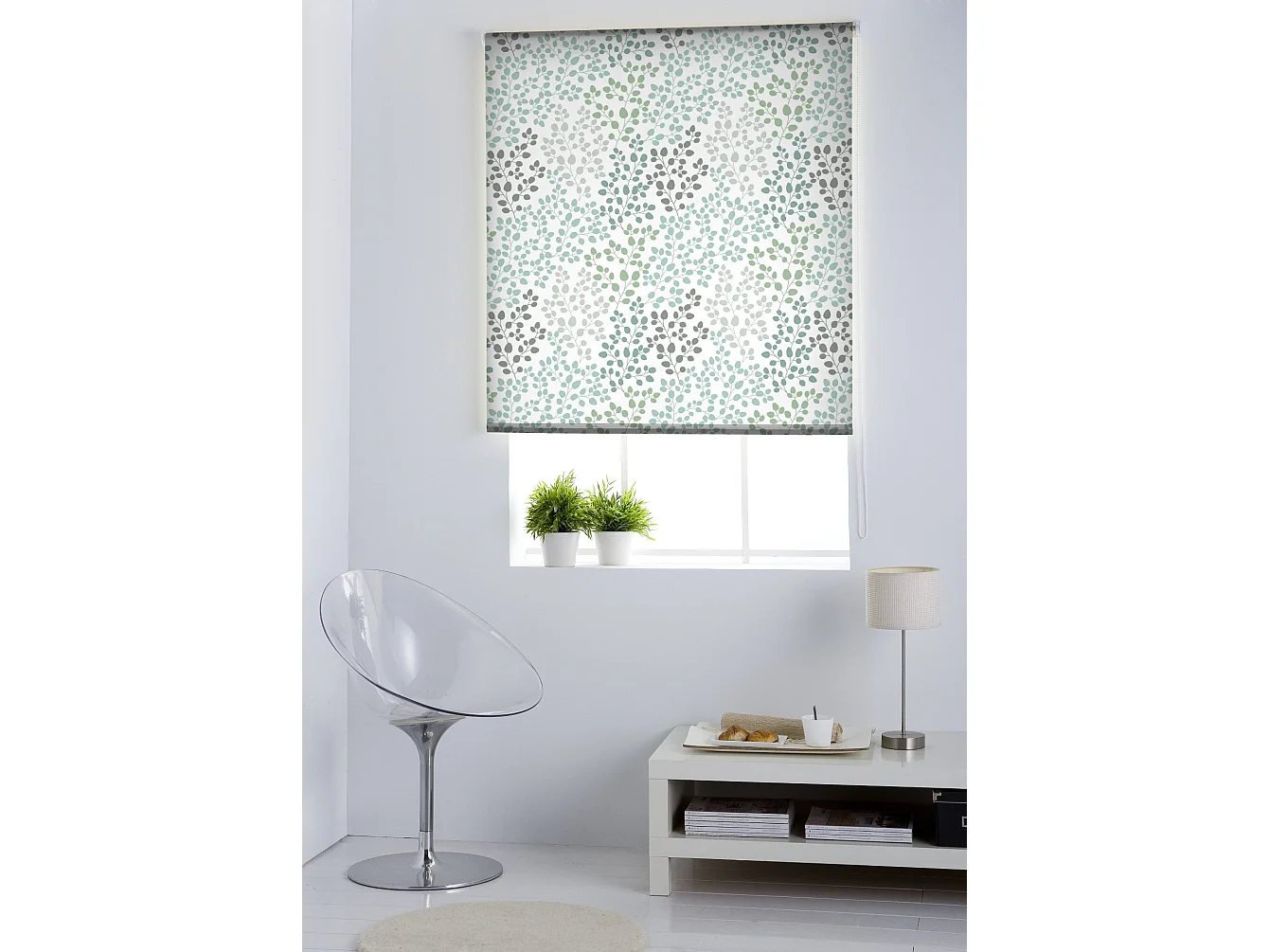 ESTORALIS | Estores Personalizados FLORES y PLANTAS  | 110 x 180 cm (Ancho por Alto) Tamaño de Tela 107 x 175 cm | Modelo F-1562 Color Unico