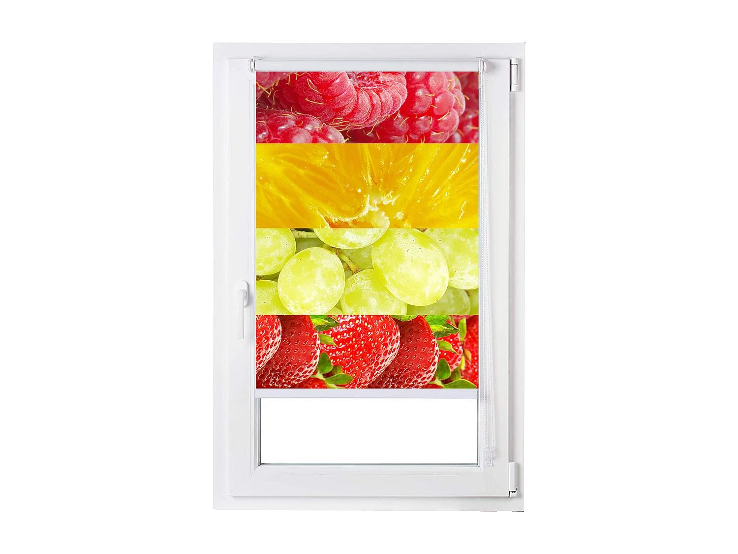 ESTORALIS | Estores Personalizados Easyfix de COCINA | 65 x 150 cm (Ancho por Alto) Tamaño de Tela 62 x 150 cm | Modelo C-1216 Color Unico