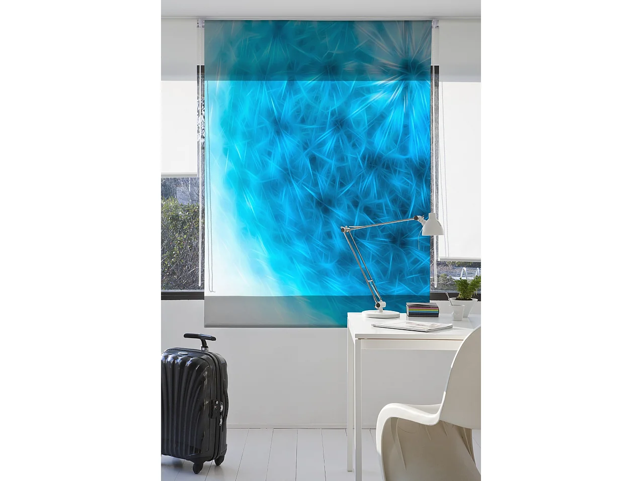 ESTORALIS | Estores Personalizados FLORES y PLANTAS  | 150 x 180 cm (Ancho por Alto) Tamaño de Tela 147 x 175 cm | Modelo F-1530 Color Unico