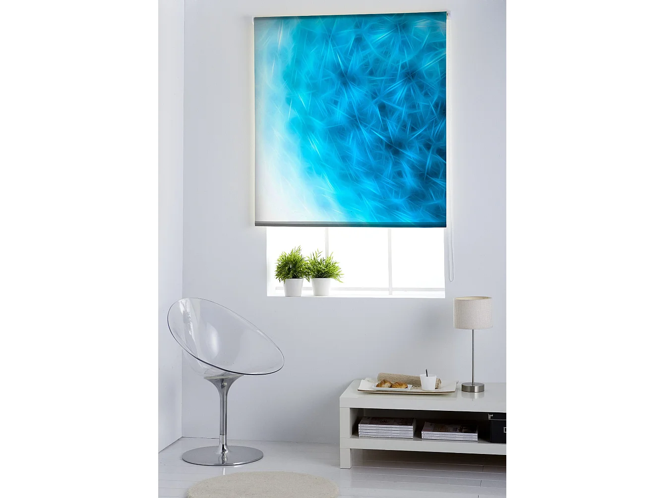 ESTORALIS | Estores Personalizados FLORES y PLANTAS  | 150 x 180 cm (Ancho por Alto) Tamaño de Tela 147 x 175 cm | Modelo F-1530 Color Unico