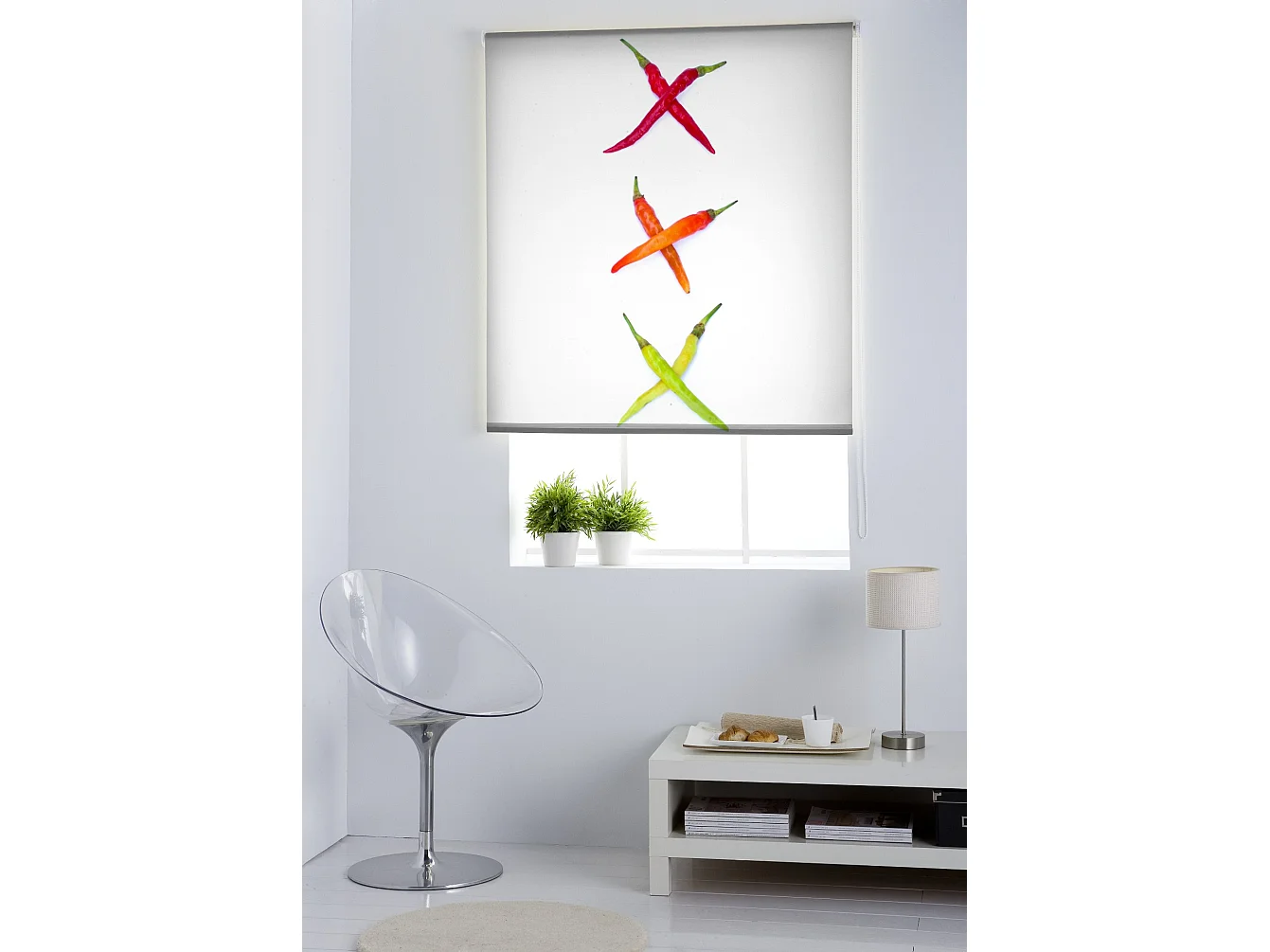 ESTORALIS | Estores Personalizados Easyfix de COCINA | 70 x 150 cm (Ancho por Alto) Tamaño de Tela 67 x 150 cm | Modelo C-1180 Color Unico