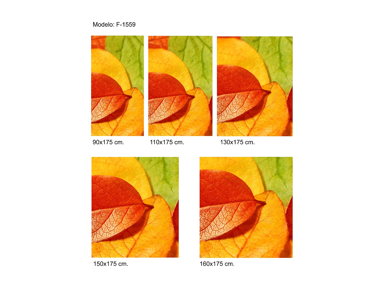 ESTORALIS | Estores Personalizados FLORES y PLANTAS  | 160 x 180 cm (Ancho por Alto) Tamaño de Tela 157 x 175 cm | Modelo F-1559 Color Unico