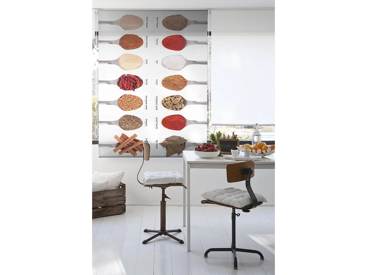 ESTORALIS | Estores Personalizados Easyfix de COCINA | 85 x 150 cm (Ancho por Alto) Tamaño de Tela 82 x 150 cm | Modelo C-1083 Color Unico