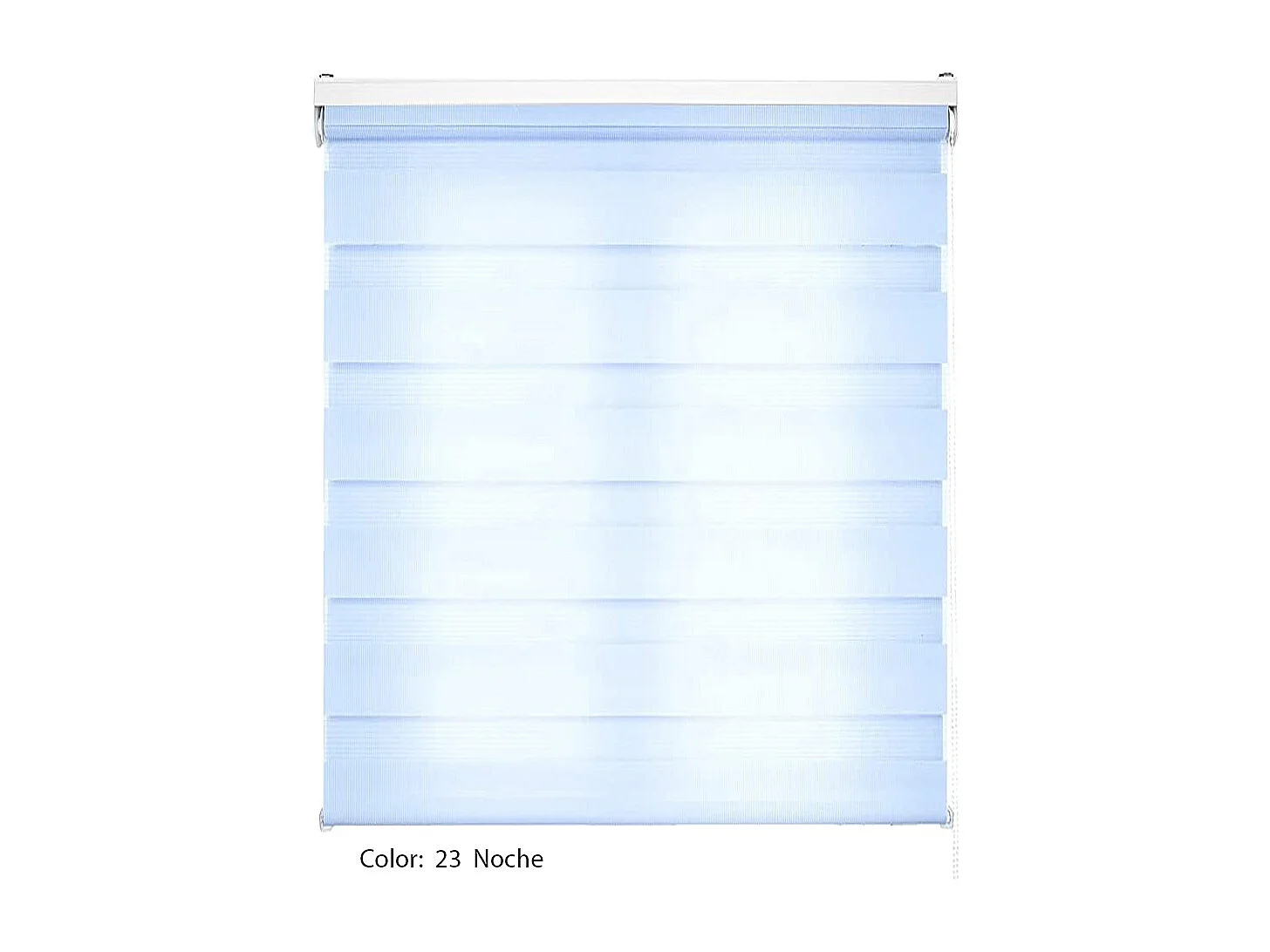 ESTORALIS | Estor Enrollable NOCHE y DIA | 170 x 255 cm (Ancho por Alto) Tamaño de Tela 167 x 250 cm | Modelo SHAE Color Celeste