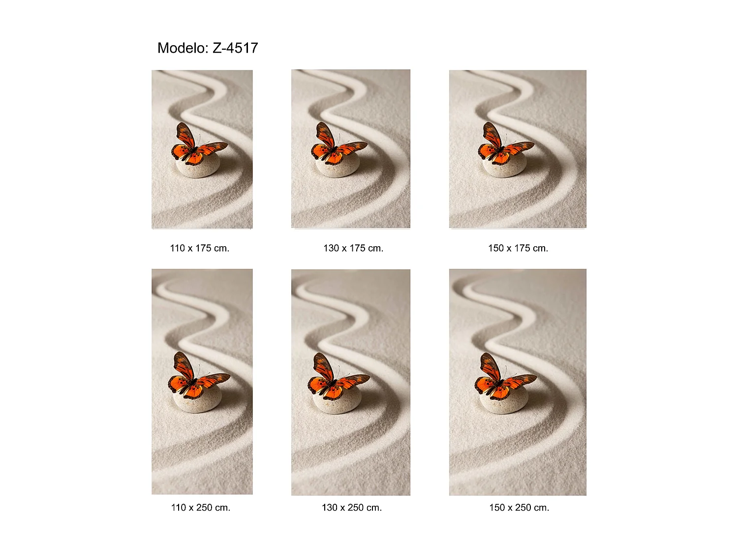 ESTORALIS | Estores Personalizados ZEN  | 130 x 255 cm (Ancho por Alto) Tamaño de Tela 127 x 250 cm | Modelo Z-4517 Color Unico