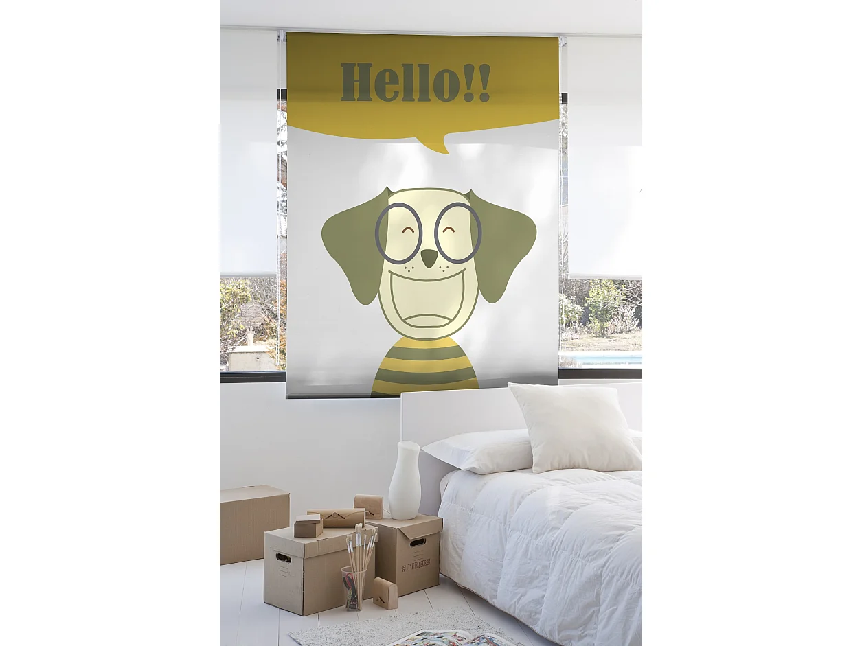 ESTORALIS | Estores Personalizados INFANTILES | 130 x 180 cm (Ancho por Alto) Tamaño de Tela 127 x 175 cm | Modelo I-2101 Color Unico