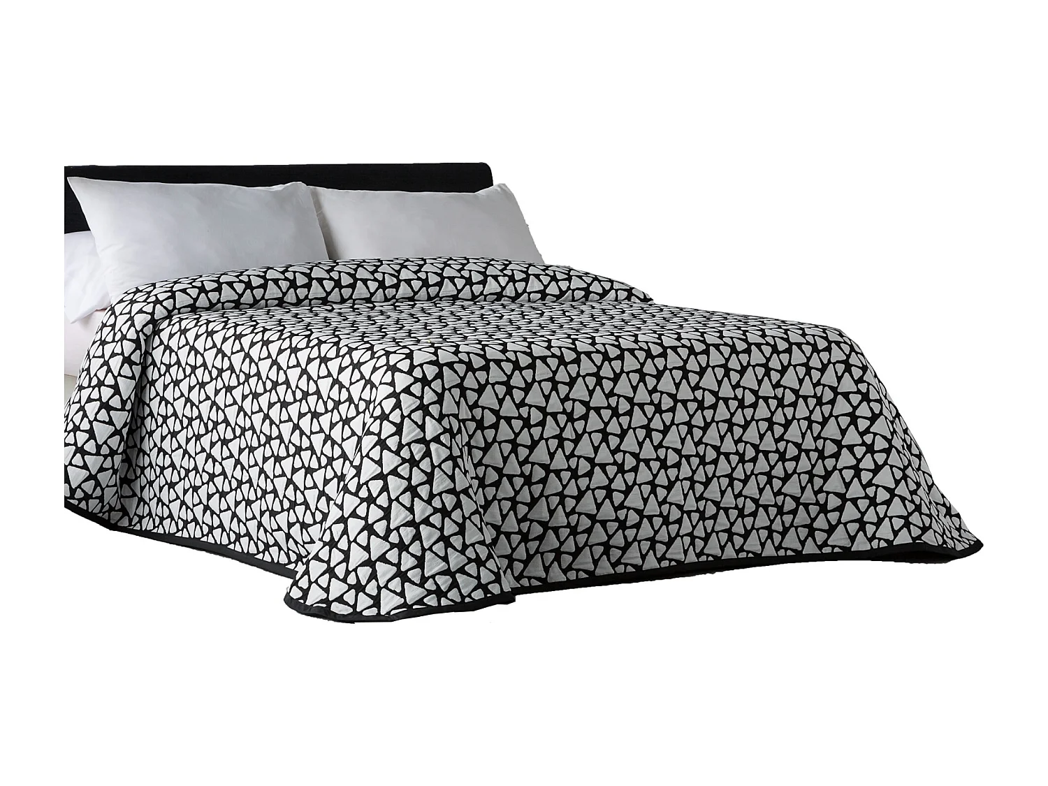 ESTORALIS | Colcha Tejido Jacquard | Colcha buena para todas las Estaciones | Para Cama 90 cm. (190x270 cm. AnchoxAlto ) | Modelo ONIX Color Negro