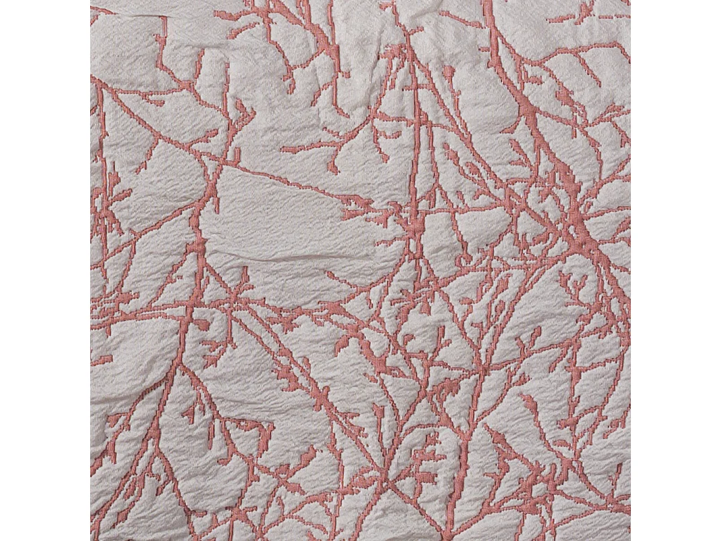 ESTORALIS | Colcha Tejido Jacquard | Colcha buena para todas las Estaciones | Para Cama 90 cm. (190x270 cm. AnchoxAlto ) | Modelo TOPACIO Color Coral