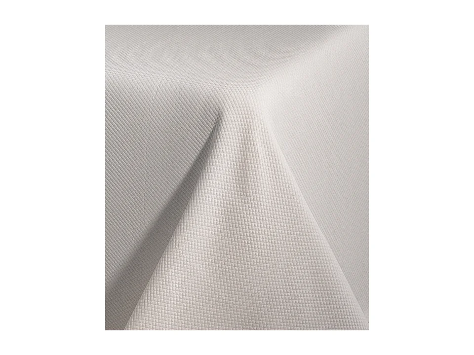 ESTORALIS | Colcha Tejido Jacquard | Colcha buena para todas las Estaciones | Para Cama 150 cm. ( 250x270 cm. AnchoxAlto ) | Modelo PUNTOS Color Crudo