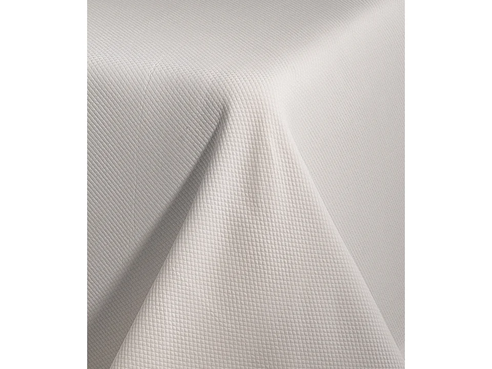ESTORALIS | Colcha Tejido Jacquard | Colcha buena para todas las Estaciones | Para Cama 150 cm. ( 250x270 cm. AnchoxAlto ) | Modelo PUNTOS Color Blanco