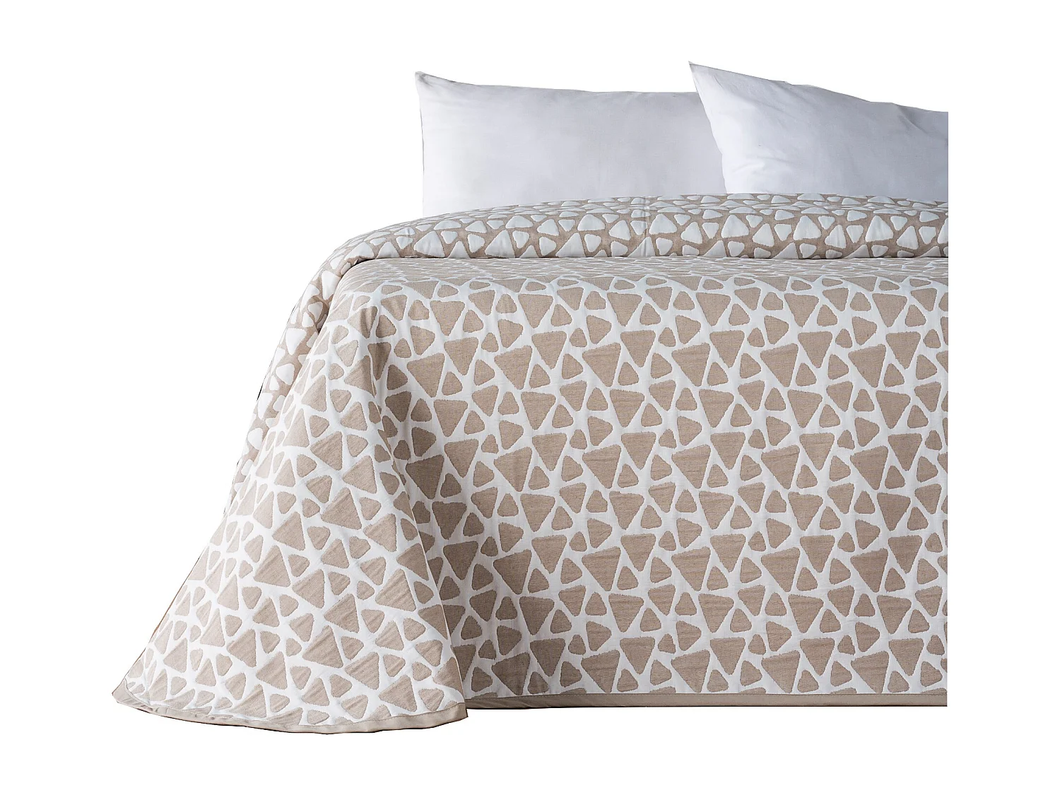 ESTORALIS | Colcha Tejido Jacquard | Colcha buena para todas las Estaciones | Para Cama 180 cm. ( 270x270 cm. AnchoxAlto ) | Modelo ONIX Color Beige