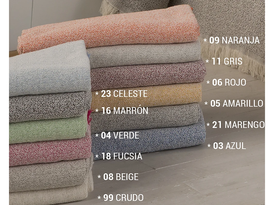 ESTORALIS | Plaid Multiusos Tejido Jacqard |   Manta de Algodón Sofa o Cama | Con Fleco ( 230x260 cm. AnchoxAlto )  | Modelo PERUGIA Color Gris