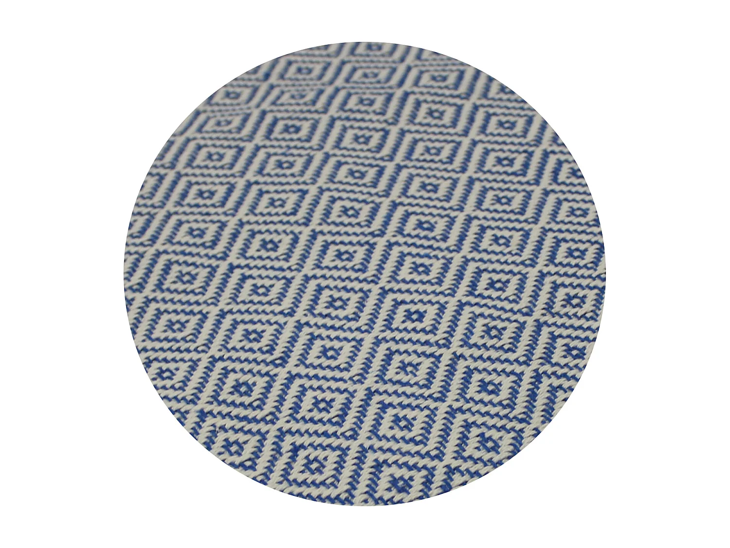 ESTORALIS | Plaid Multiusos Tejido Jacqard |   Manta de Algodón Sofa o Cama | Con Fleco ( 180x260 cm. AnchoxAlto )  | Modelo PALERMO Color Azul