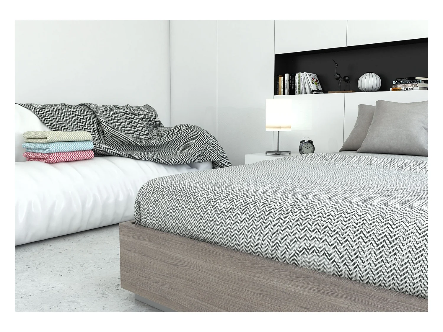 ESTORALIS | Plaid Multiusos Tejido Jacqard |   Manta de Algodón Sofa o Cama | Con Fleco ( 230x260 cm. AnchoxAlto )  | Modelo TORINO Color Marengo