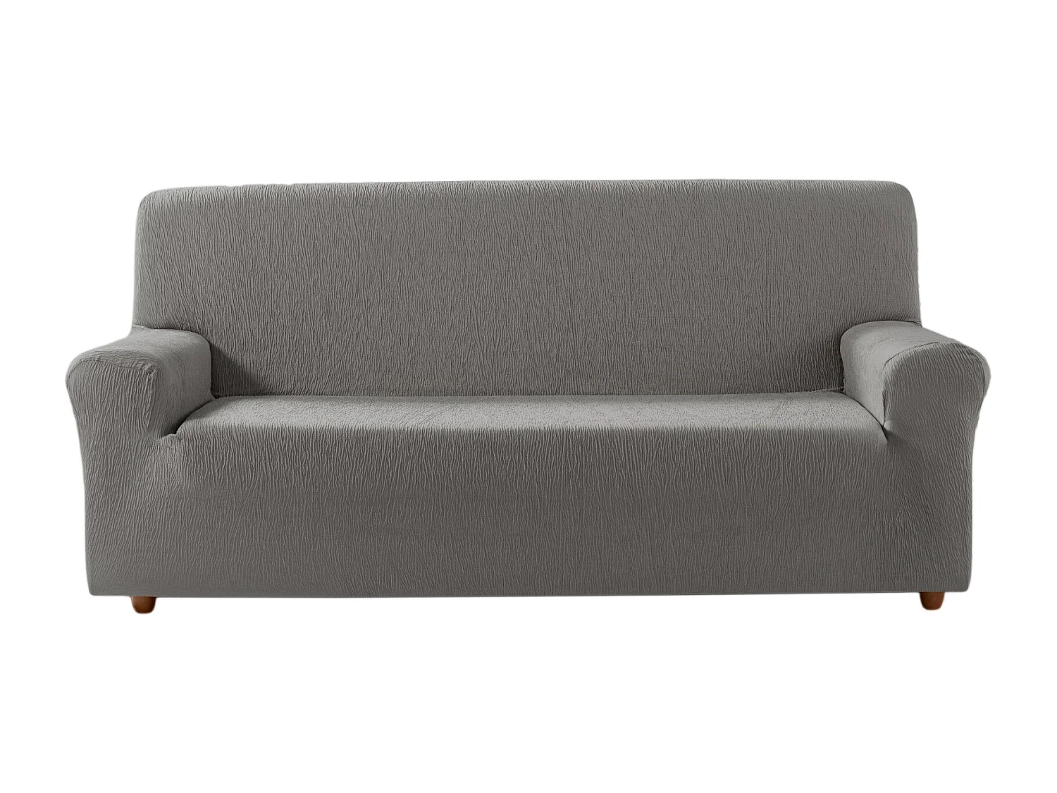 ESTORALIS | Funda de Sofá Tejido Elastico Resistente | Para Sofá 3 Plazas | Tamaño ( de 170 a 220 cm. )  | Modelo BETA Color Gris Perla