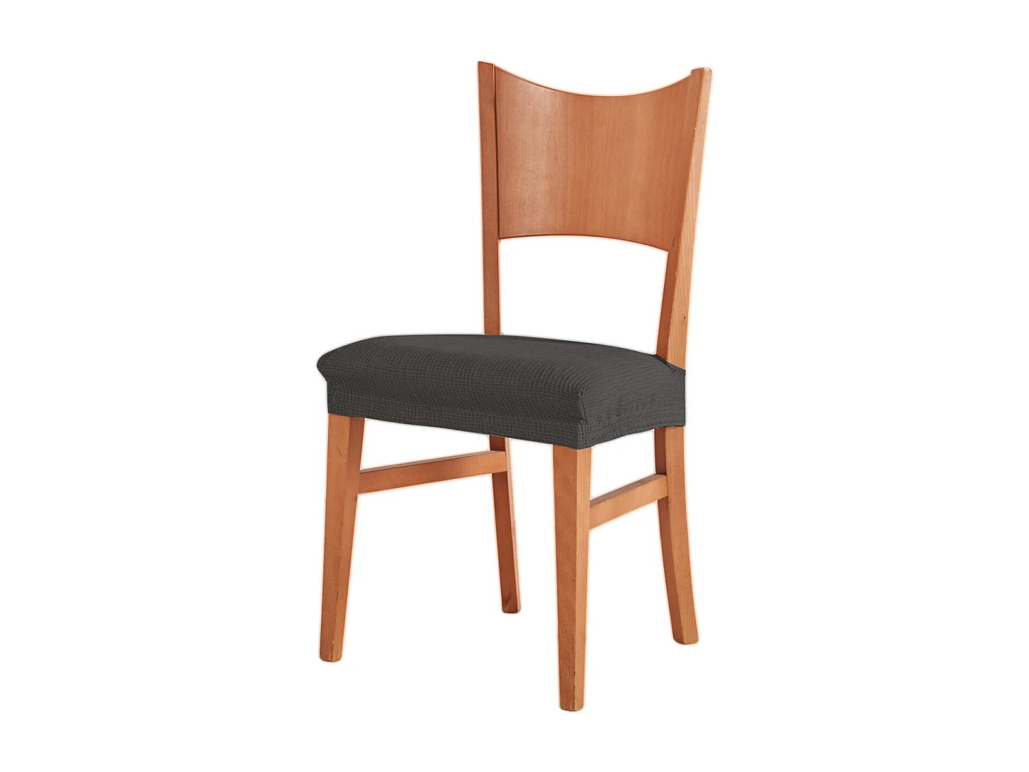 ESTORALIS | Funda de Asiento Tejido Elastico Resistente | Para Asiento de Silla | Tamaño (45x45 cm.)  | Modelo BERTA Color Antracita