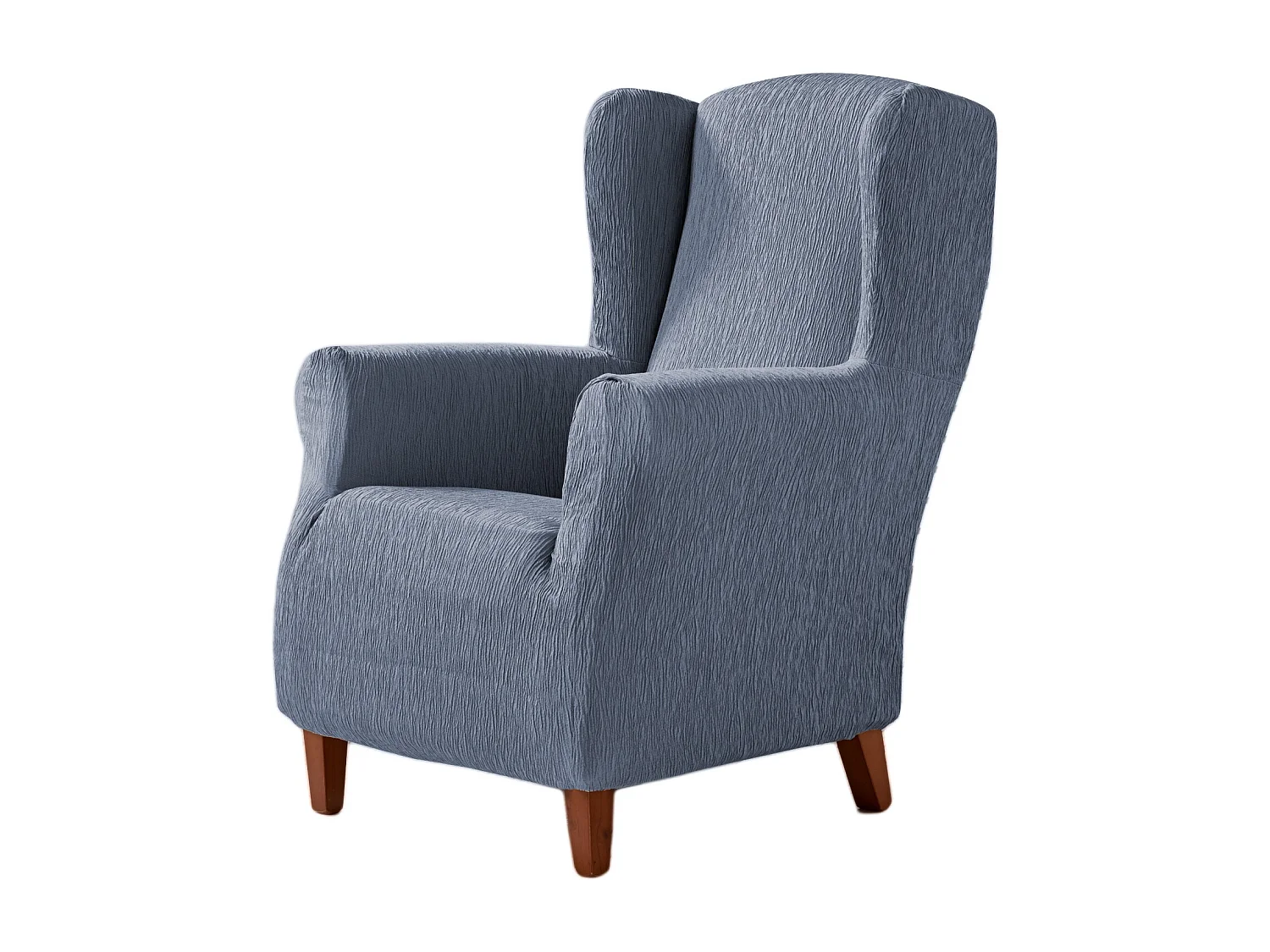 ESTORALIS | Funda Sillon Tejido Elastico Resistente | Para Sillon Orejero | Tamaño ( de 70 a 110 cm. )  | Modelo BETA Color Celeste