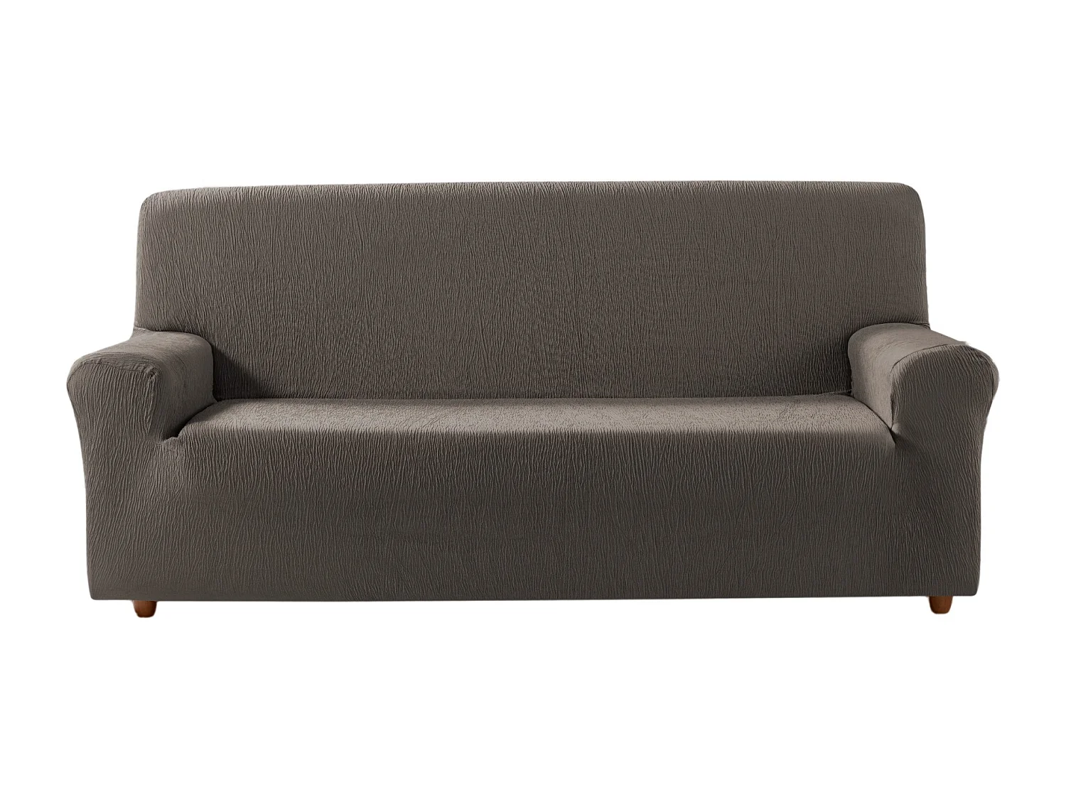 ESTORALIS | Funda de Sofá Tejido Elastico Resistente | Para Sofá 3 Plazas | Tamaño ( de 170 a 220 cm. )  | Modelo BETA Color Tabaco