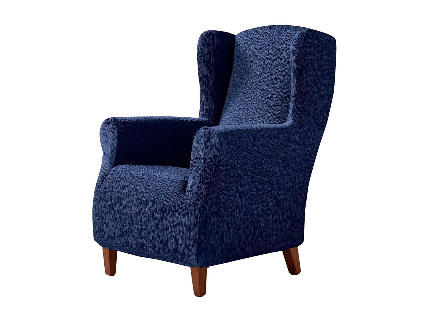 ESTORALIS | Funda Sillon Tejido Elastico Resistente | Para Sillon Orejero | Tamaño ( de 70 a 110 cm. )  | Modelo BETA Color Azulon