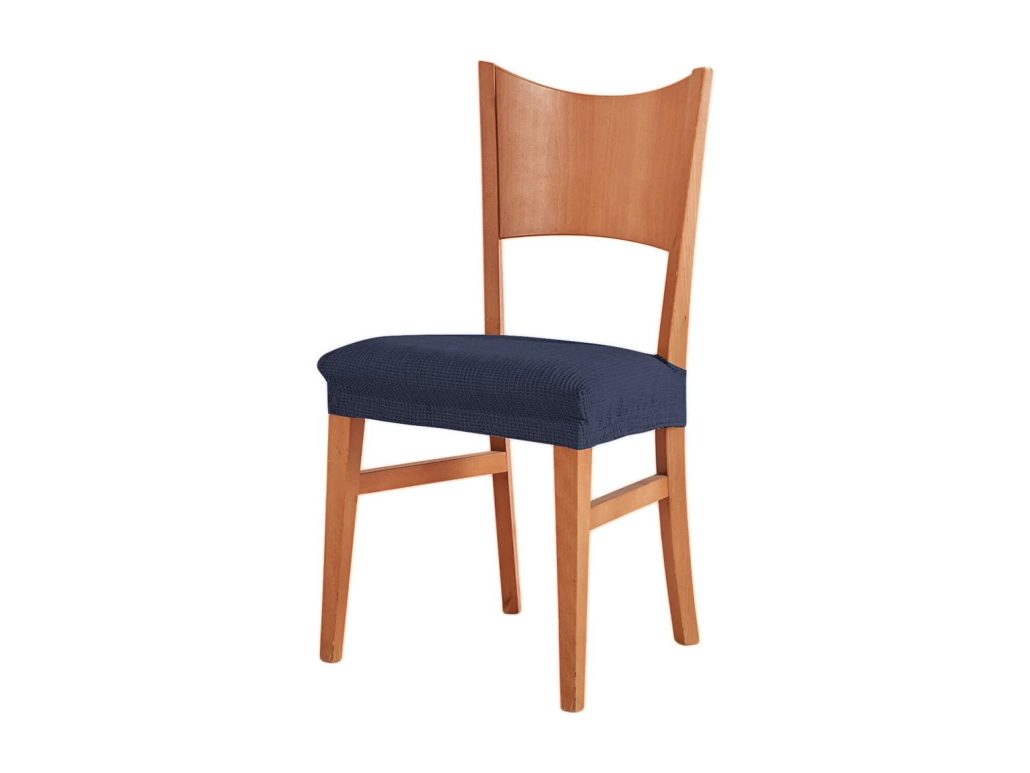 ESTORALIS | Funda de Asiento Tejido Elastico Resistente | Para Asiento de Silla | Tamaño (45x45 cm.)  | Modelo BERTA Color Marino