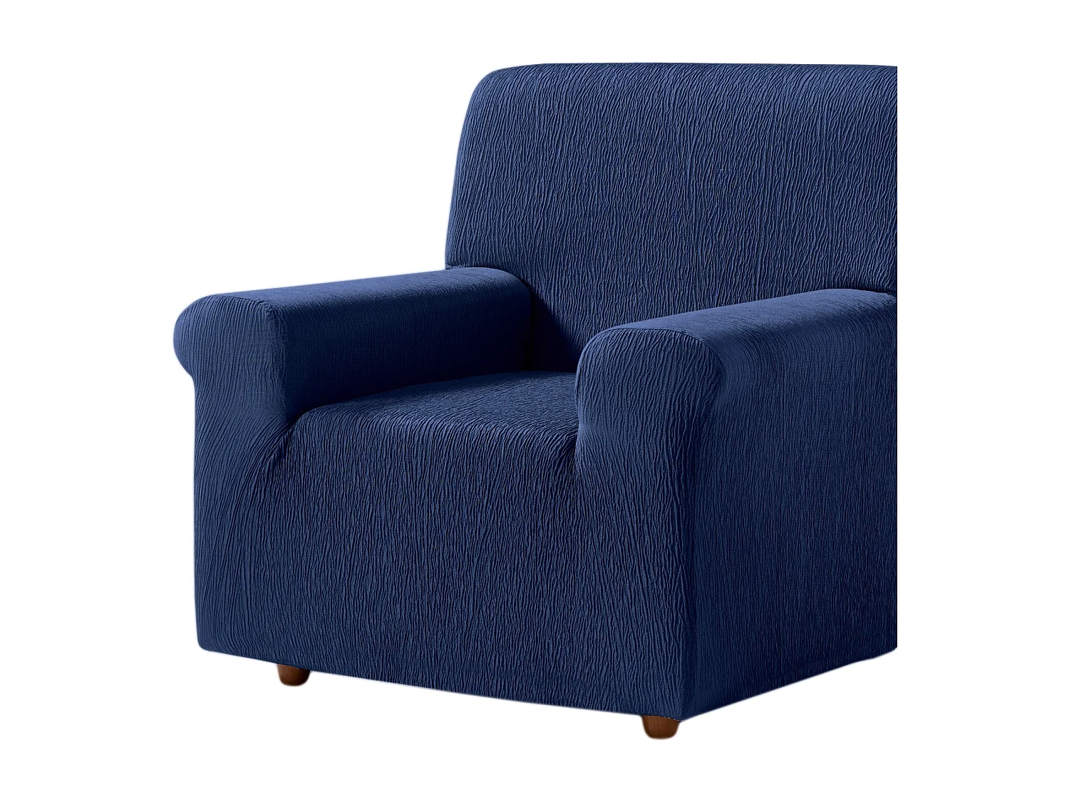 ESTORALIS | Funda de Sofá Tejido Elastico Resistente | Para Sillon 1 Plaza | Tamaño ( de 70 a 110 cm. )  | Modelo BETA Color Azulon