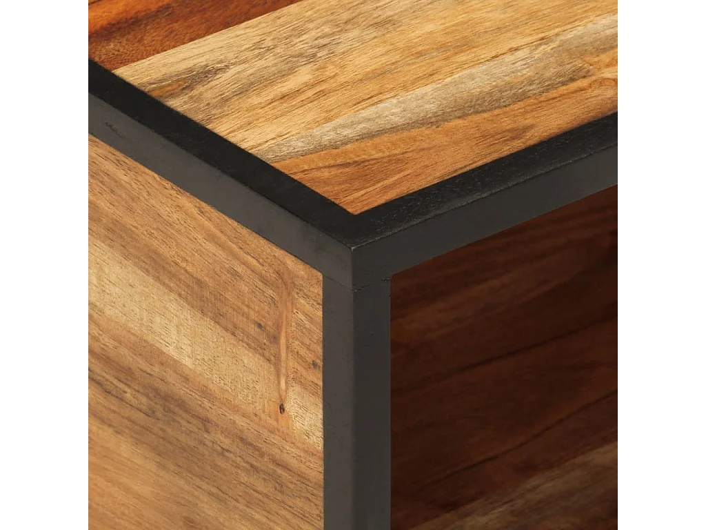 Table de chevet murale 35x35x20 bois massif d'acacia