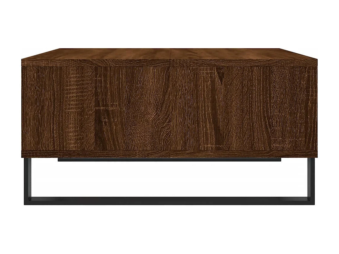 Table basse chêne marron 60x60x30 bois d'ingénierie