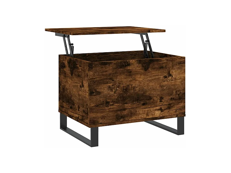 Table basse Chêne fumé 60x44,5x45 Bois d'ingénierie