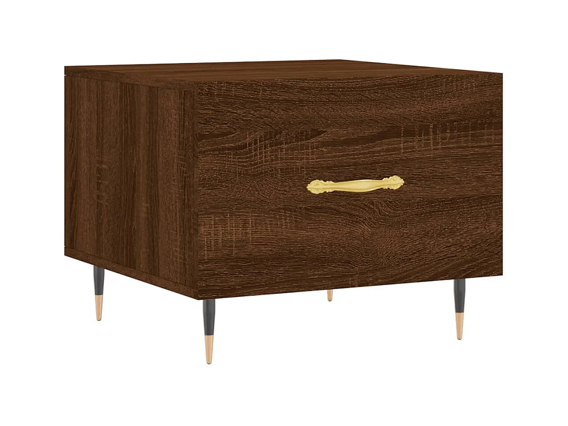 Table basse Chêne marron 50x50x40 Bois d'ingénierie