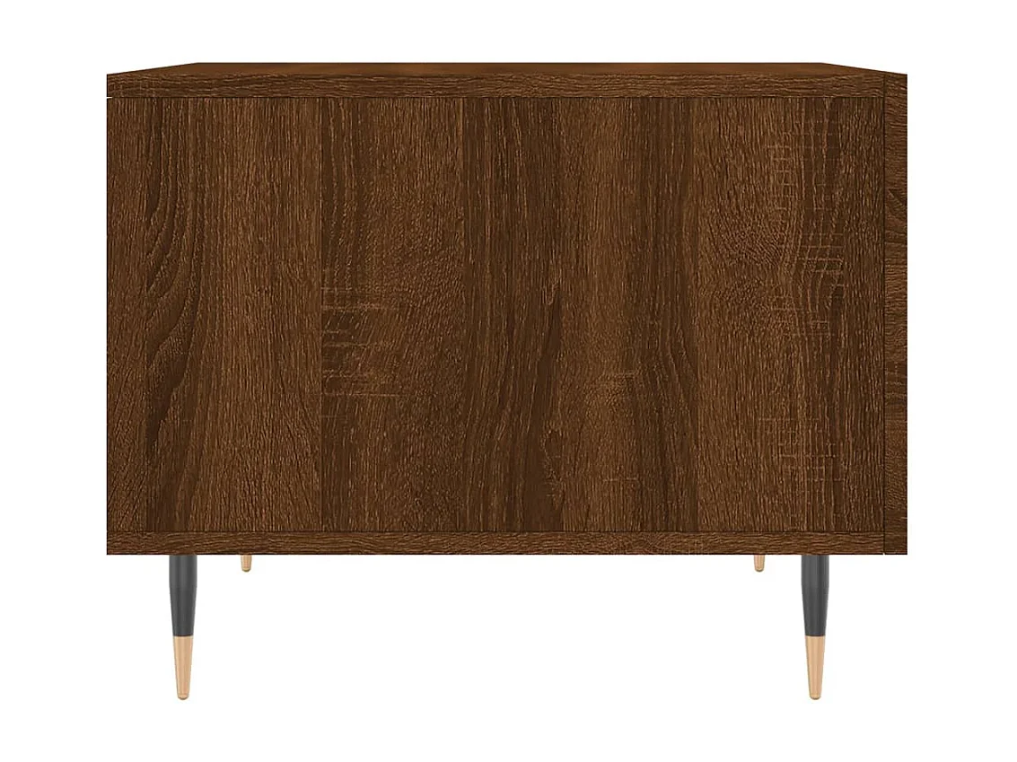 Table basse Chêne marron 50x50x40 Bois d'ingénierie