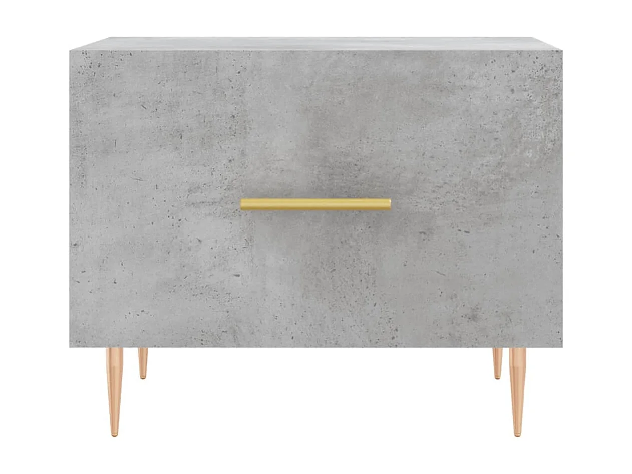 Table basse gris béton 50x50x40 bois d'ingénierie